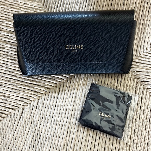 Celine Accessories Celine Sunglass Case And Cleaning Cloth New